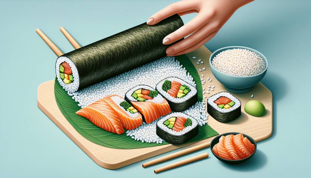 recette traditionnelle de maki sushi