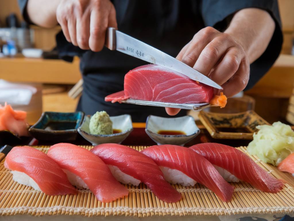 Secrets des sushis au thon rouge : sélection, découpe et accompagnements idéaux