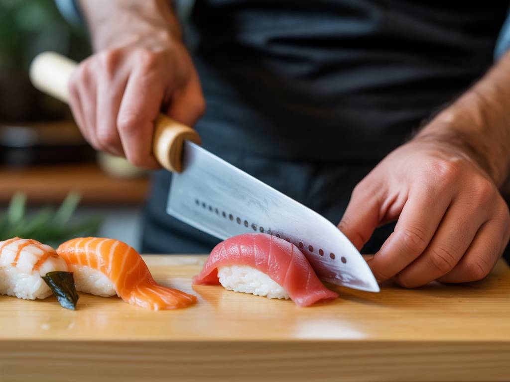 Pourquoi choisir un couteau artisanal japonais pour préparer vos sushis maison