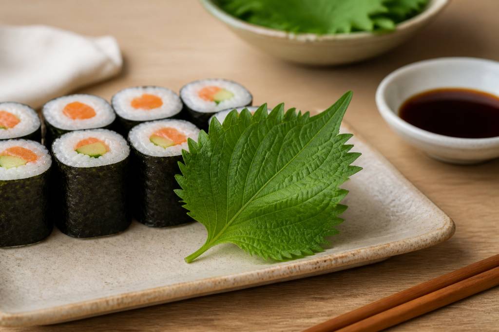Le shiso japonais : comment utiliser cette feuille aromatique pour sublimer vos sushis maison